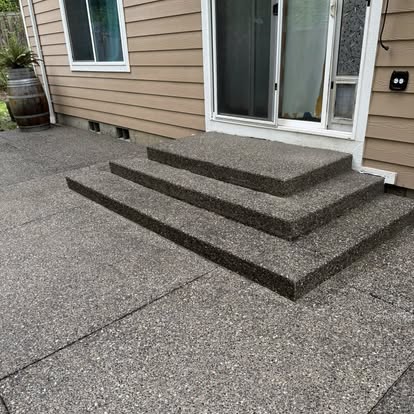 Clean steps after pressure washing